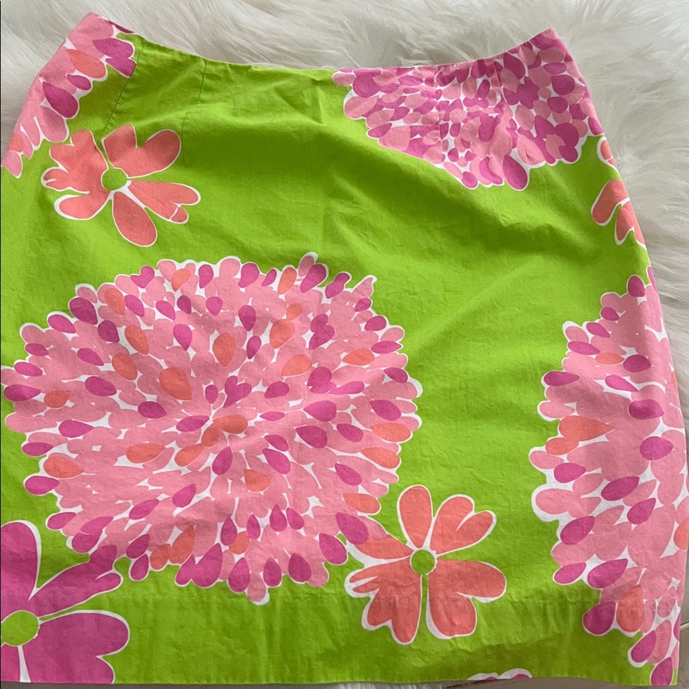 Lilly Pulitzer Pink and Green Skirt